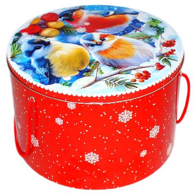 Детский подарок на Новый Год в жестяной упаковке весом 2150