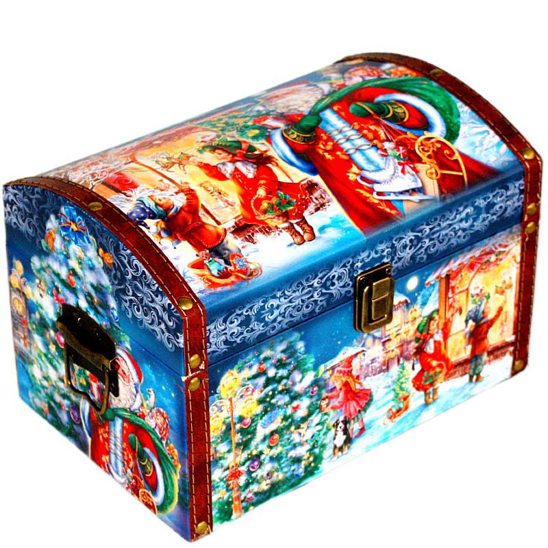 Сладкий новогодний подарок в премиальной упаковке весом 1500 грамм